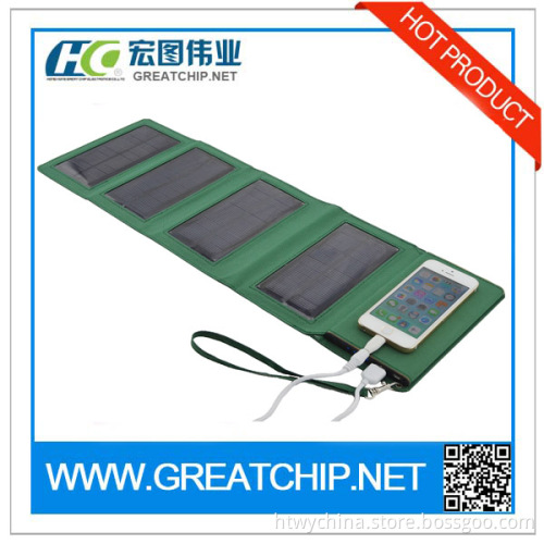 7000mAh Mobile Phone Solar Power Bank Charger